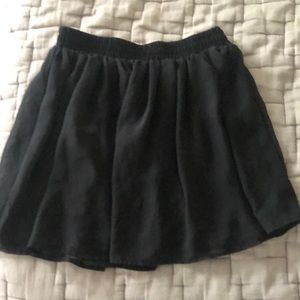 Black chiffon Forever 21 miniskirt (small).